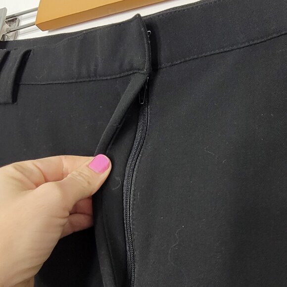 Intuitions Black Trousers Business Casual Wide Leg Dress Pant Plus Size 22W - Picture 4 of 13